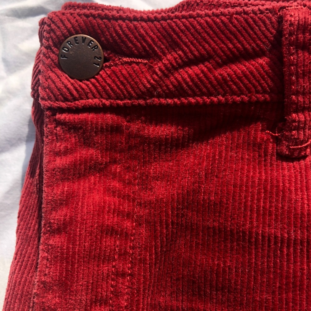 Woman’s corduroy jeans